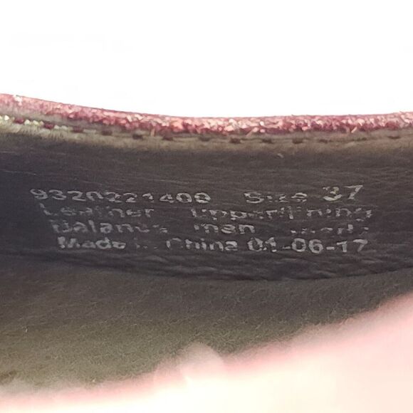 Dansko Women's EU37 US6-6,5 Red Leather Mary Jane Pro Clog Shoes - Picture 13 of 16